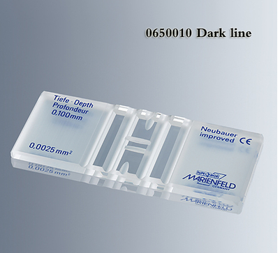 0650010，MARIENFELD 血球計(jì)數(shù)板 黑線透明底