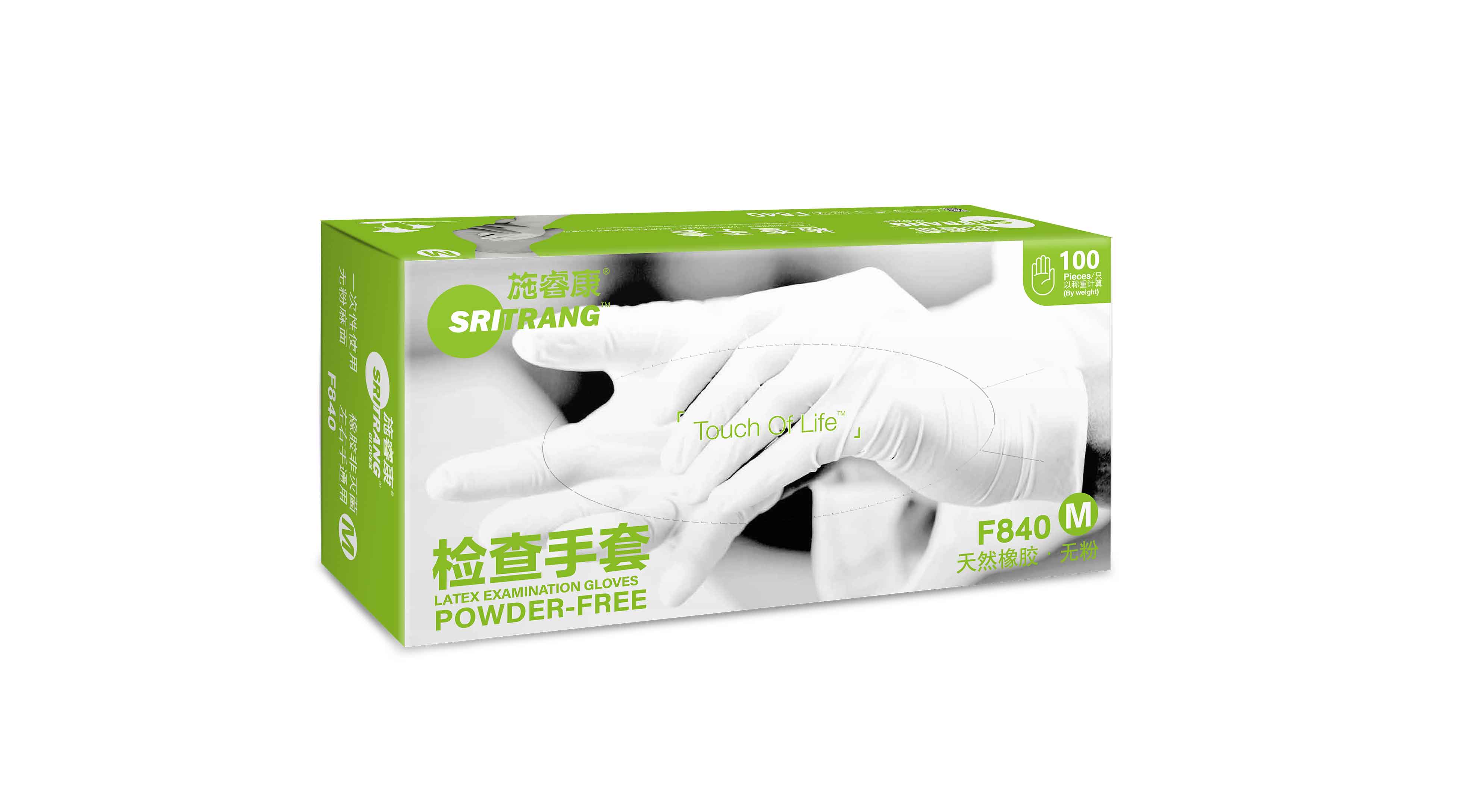 乳膠無(wú)粉檢查手套5.8g（S）